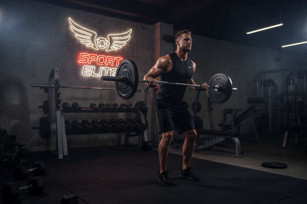 Gym bro Sport Elite in the back dark image