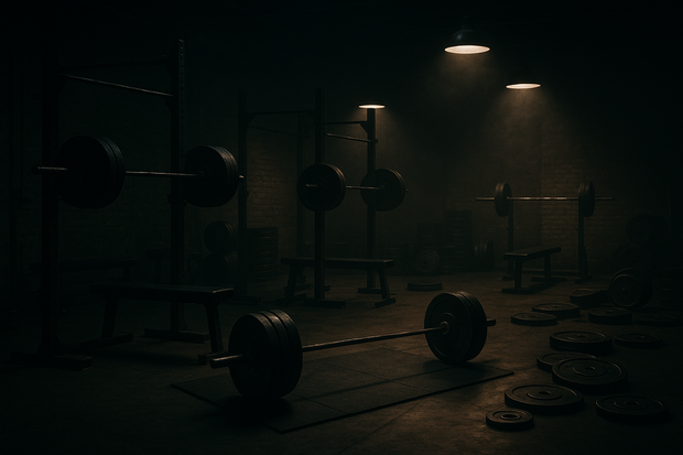 gymnase entrainement Halthérophilie sombre